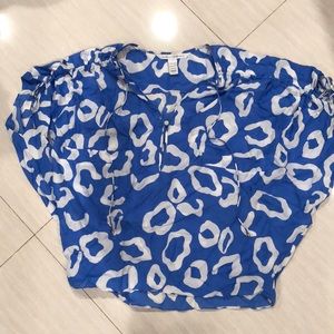 EUC DVF silk top